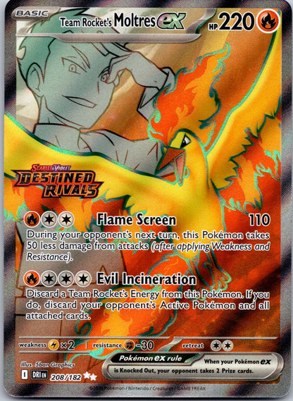 Team Rocket's Moltres ex 208/182 SV10: Destined Rivals (PLANETA Mochizuki)