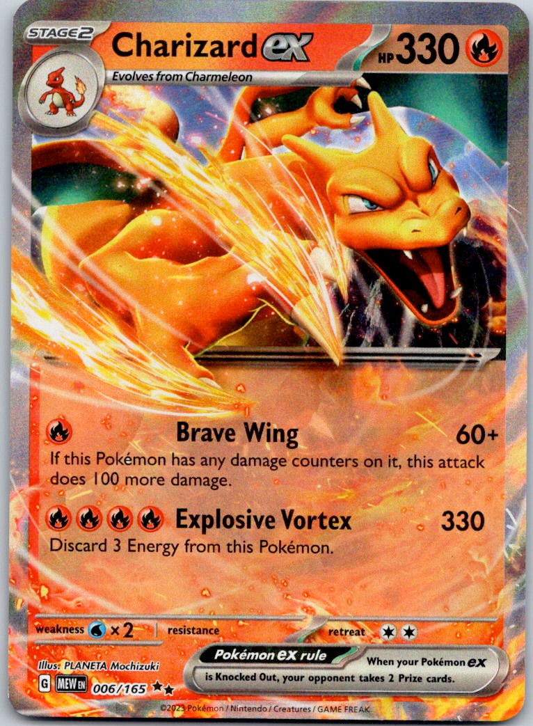 Charizard ex 006/165 SV: Scarlet & Violet 151 (PLANETA Mochizuki)