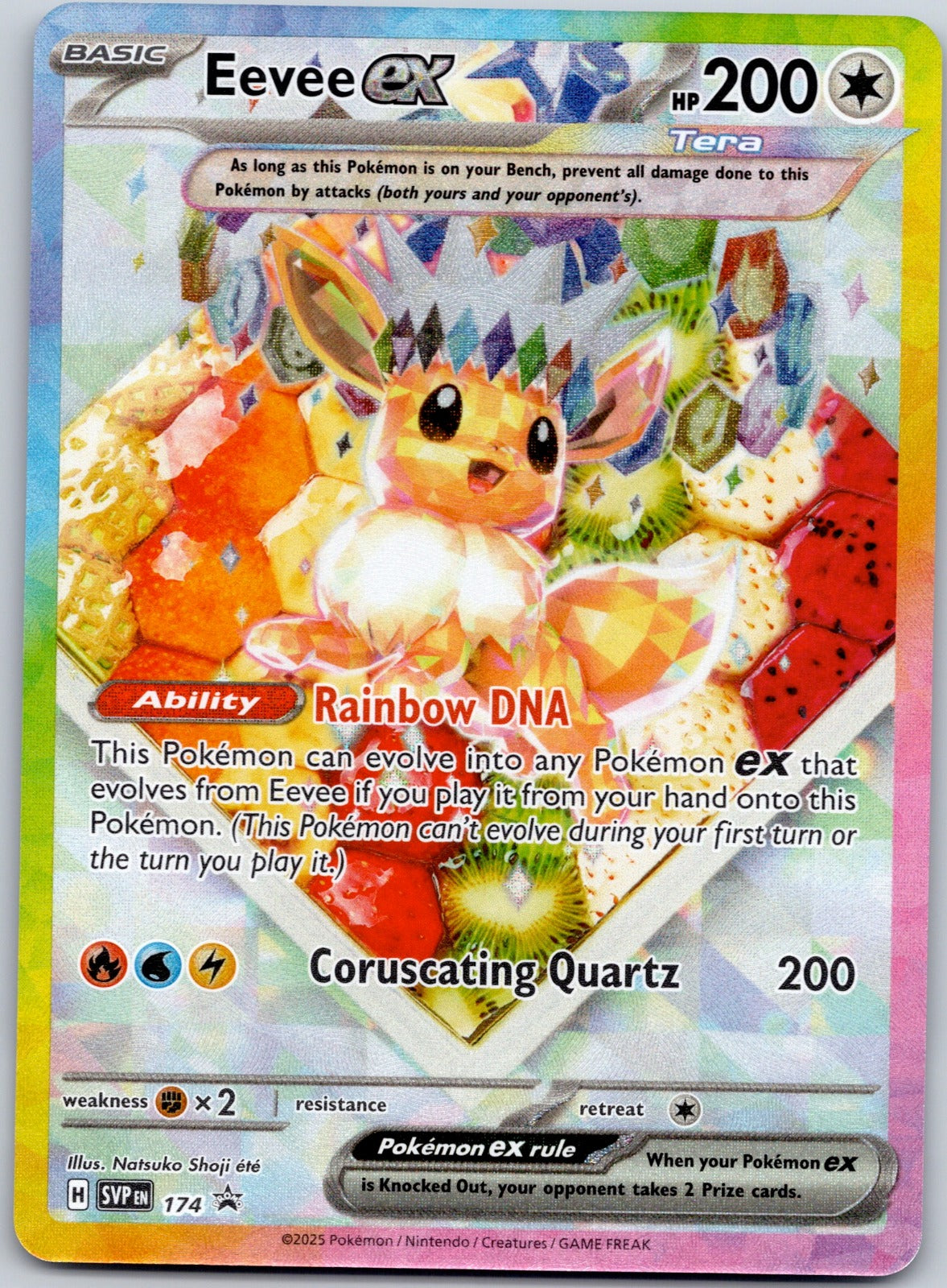 Eevee ex 174 SV: Scarlet & Violet Promo Cards (aky CG Works)