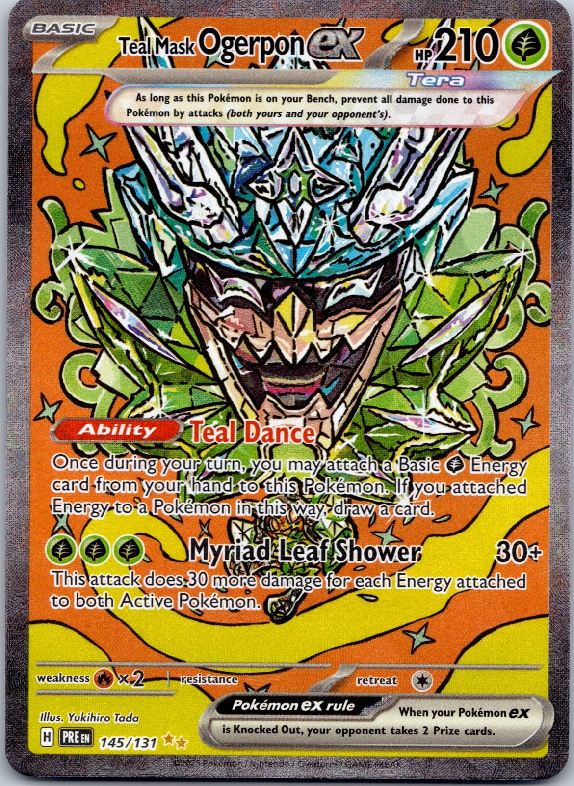 Teal Mask Ogerpon ex 145/131 SV: Prismatic Evolutions (Yukishiro Tada)