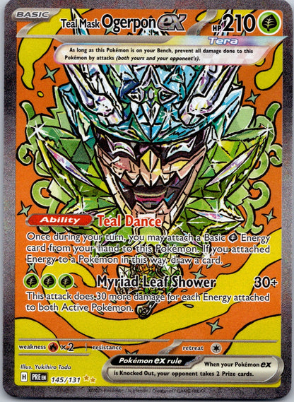 Teal Mask Ogerpon ex 145/131 SV: Prismatic Evolutions (Yukishiro Tada)