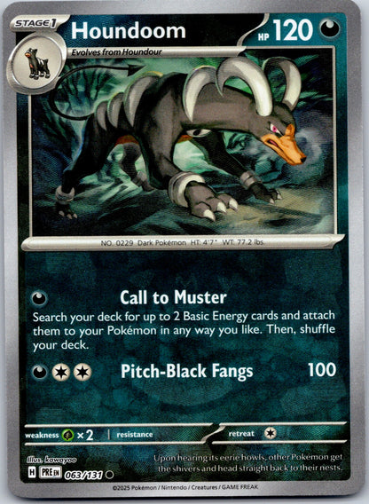 Houndoom (Master Ball Pattern) 063/131 SV: Prismatic Evolutions (kawayoo)
