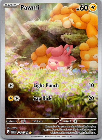 Pawmi 226/091 SV: Paldean Fates (REND)
