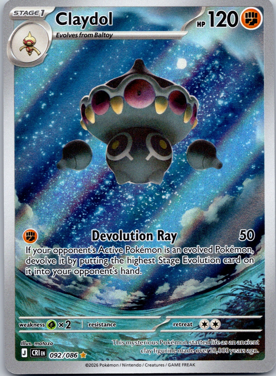 Claydol 092/086 ME04: Chaos Rising (matazo)
