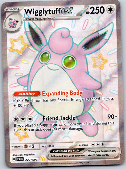 Wigglytuff ex 222/091 SV: Paldean Fates (Saki Hayashiro)