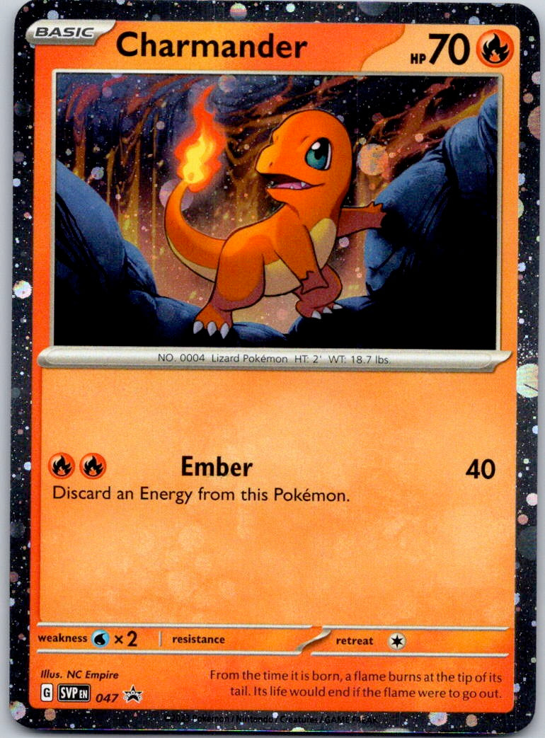 Charmander - (Cosmos Holo) 047 SV: Scarlet & Violet Promo Cards (NC Empire)