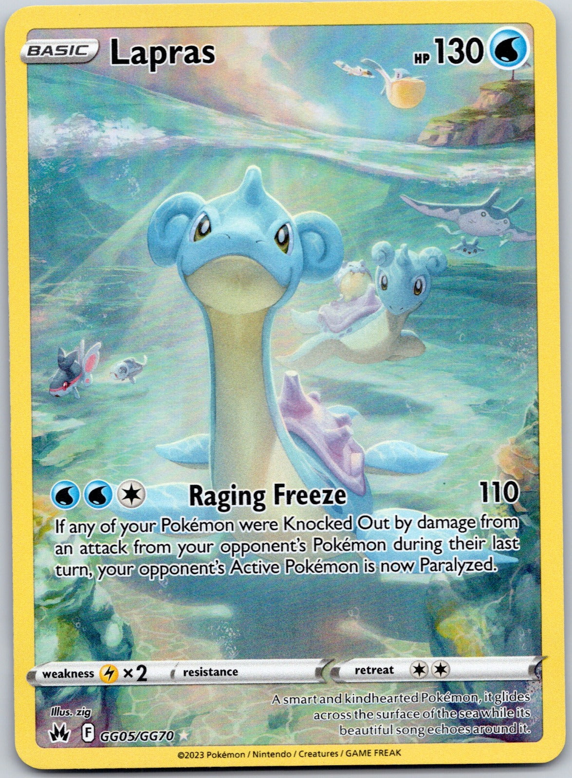 Lapras GG05/GG70 SWSH: Crown Zenith: Galarian Gallery (zig)