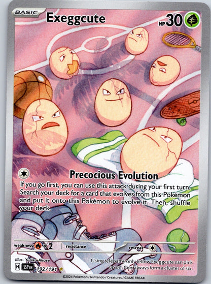 Exeggcute 192/191 SV08: Surging Sparks (Yuriko Akase)