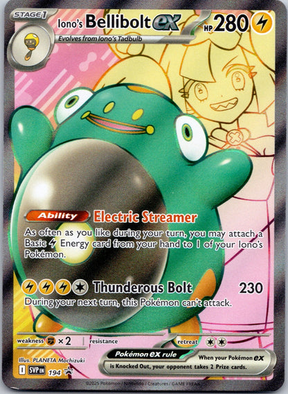 Iono's Bellibolt ex 194 SV: Scarlet & Violet Promo Cards (PLANETA Mochizuki)
