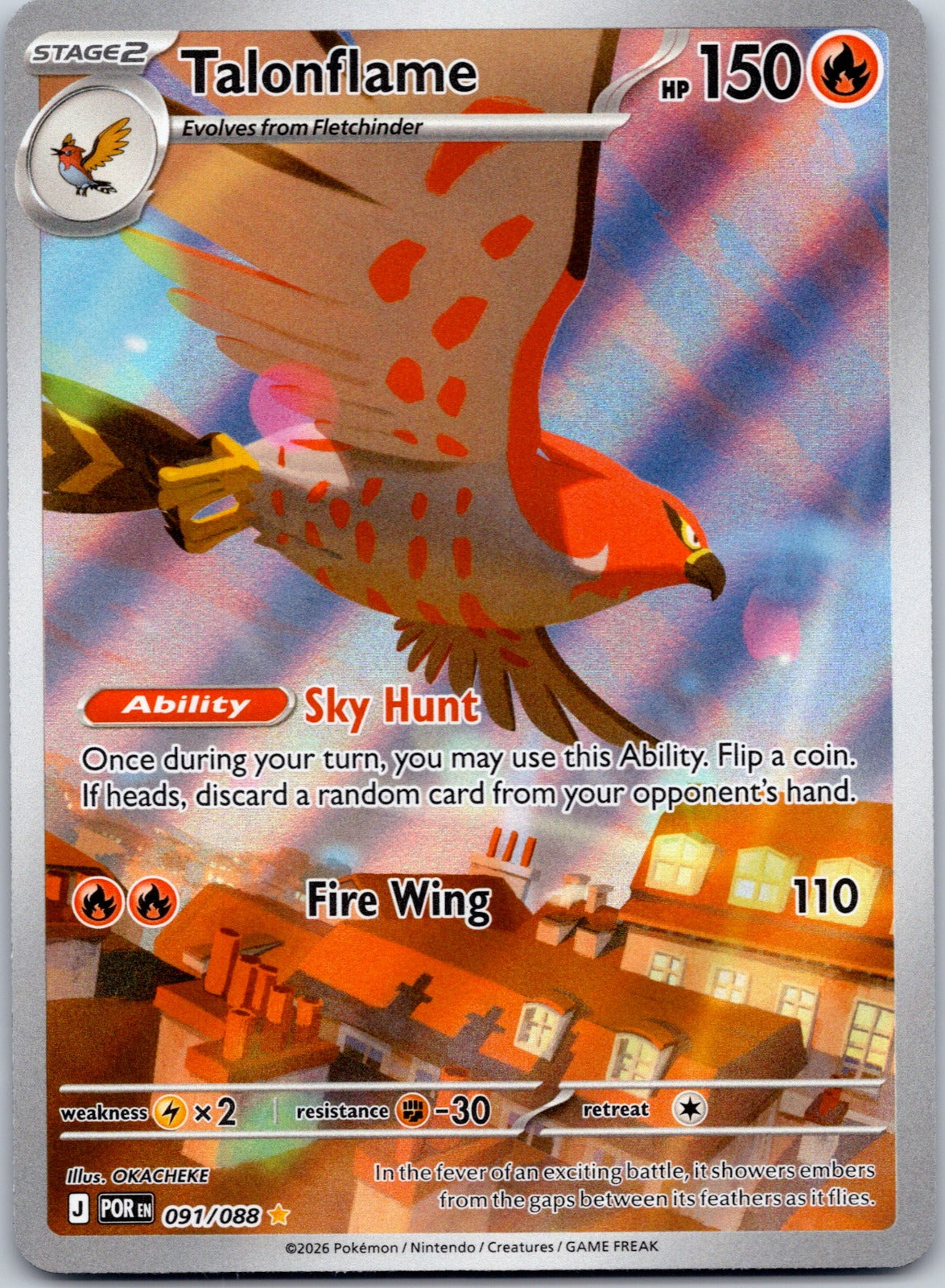 Talonflame 091/088 ME03: Perfect Order (OKACHEKE)