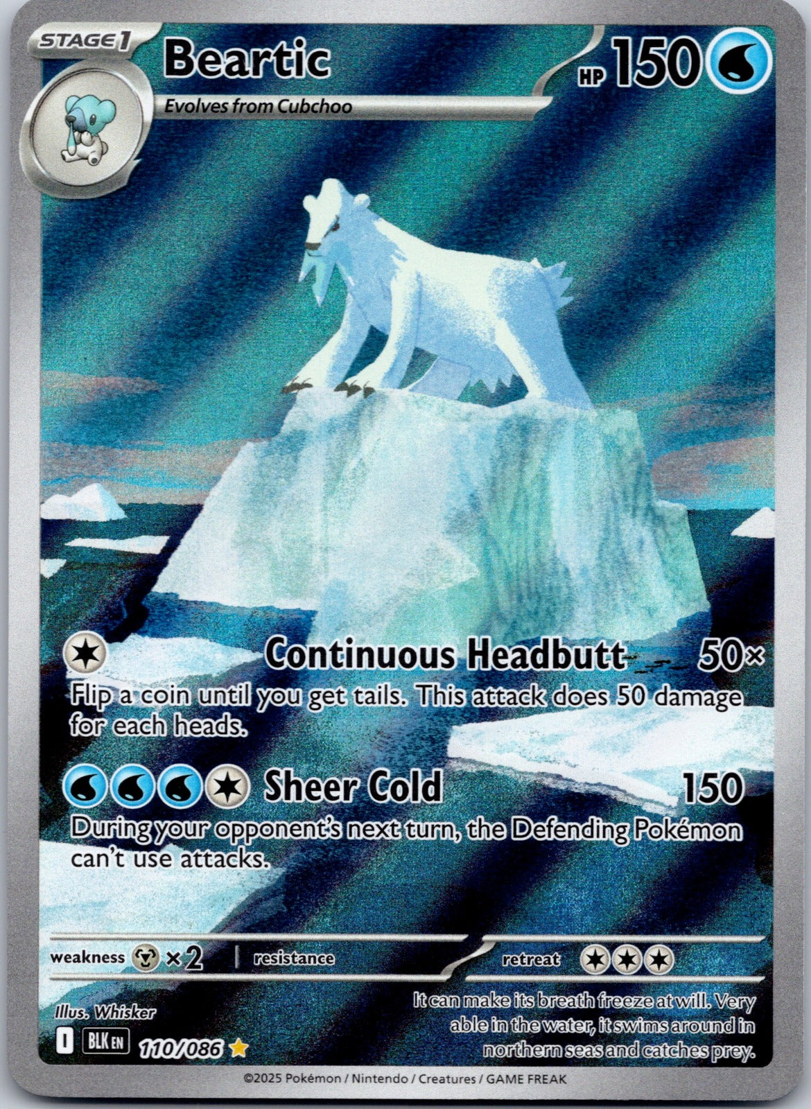 Beartic 110/086 SV: Black Bolt (Whisker)