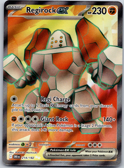 Regirock ex 214/182 SV10: Destined Rivals (PLANETA Mochizuki)