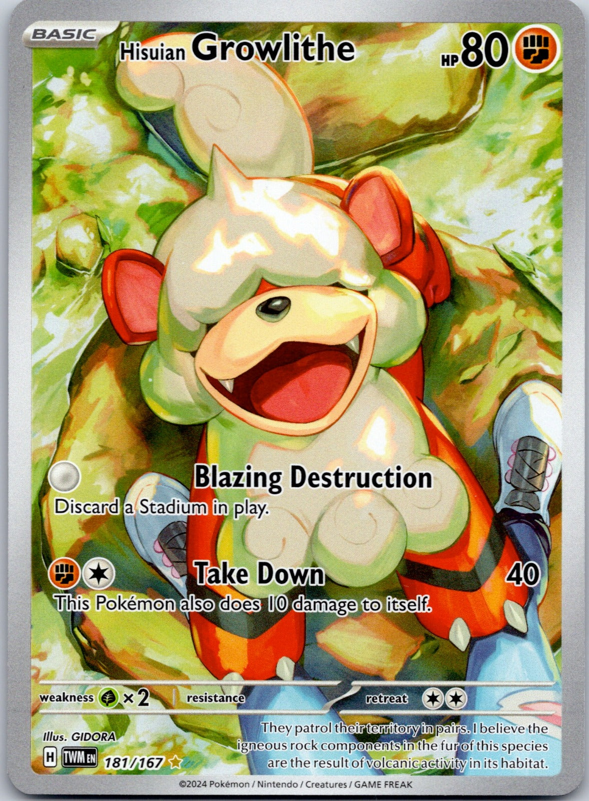 Hisuian Growlithe 181/167 SV06: Twilight Masquerade (GIDORA)