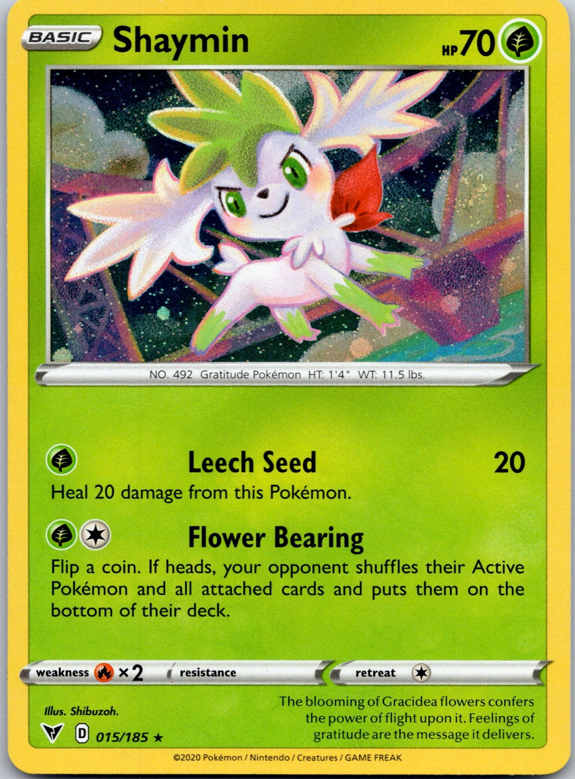 Shaymin 015/185 SWSH04: Vivid Voltage (Shibuzoh.)