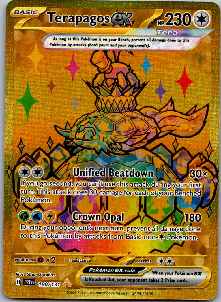 Terapagos ex - 180/131 SV: Prismatic Evolutions (5ban Graphics)