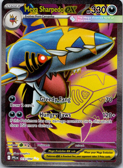 Mega Sharpedo ex 113/094 ME02: Phantasmal Flames (5ban Graphics)