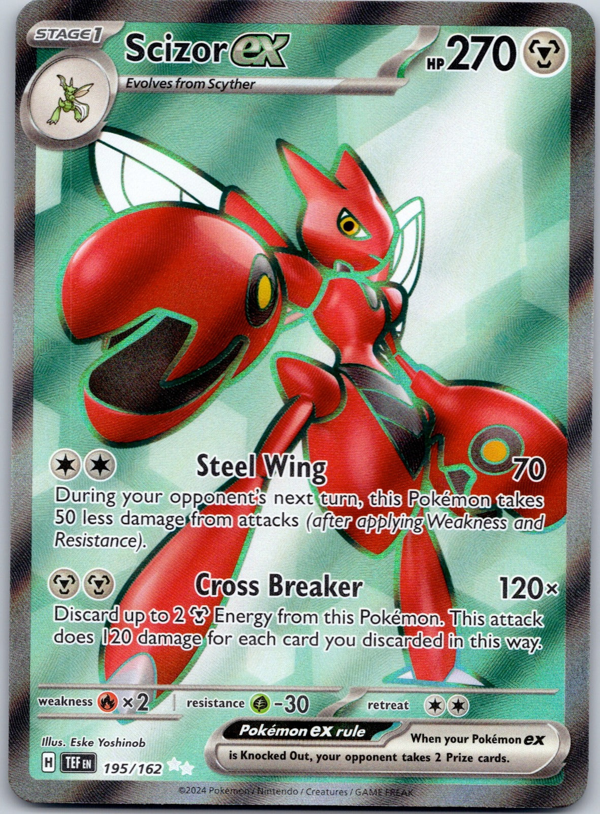 Scizor ex 195/162 SV05: Temporal Forces (Eske Yoshinob)
