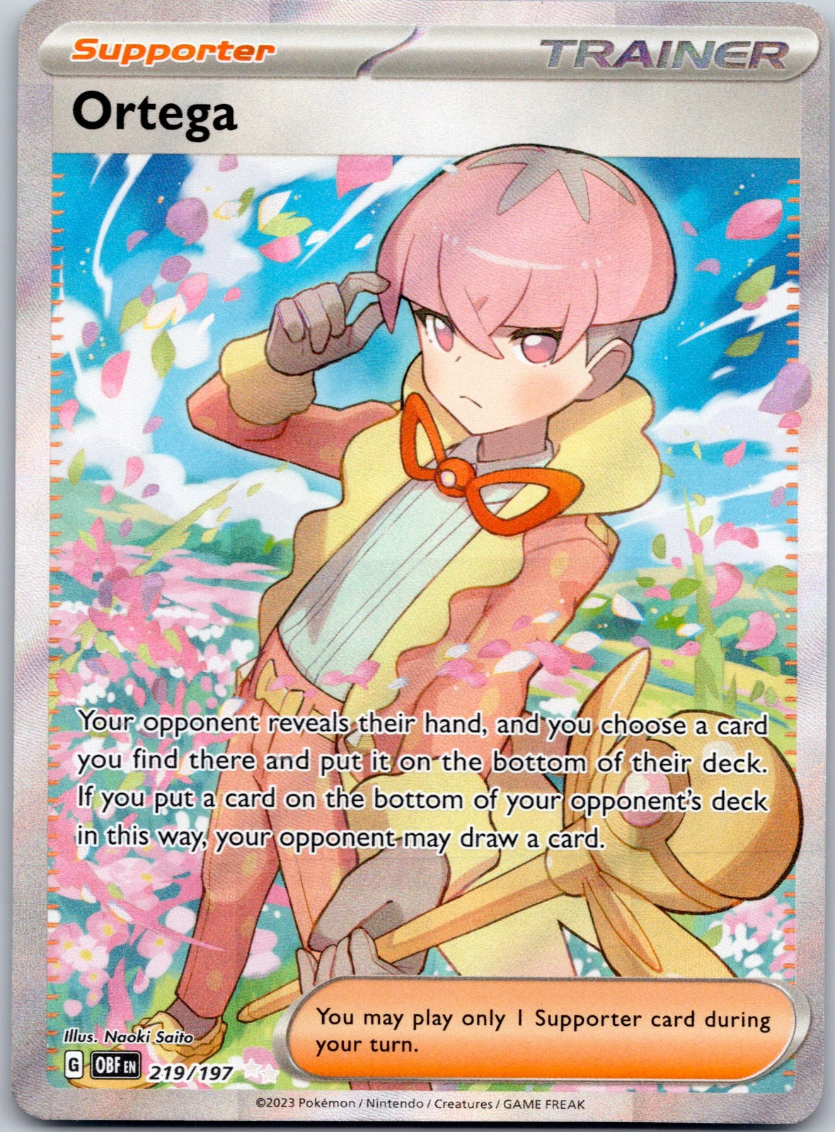 Ortega - 219/197 SV03: Obsidian Flames (Naoki Saito)