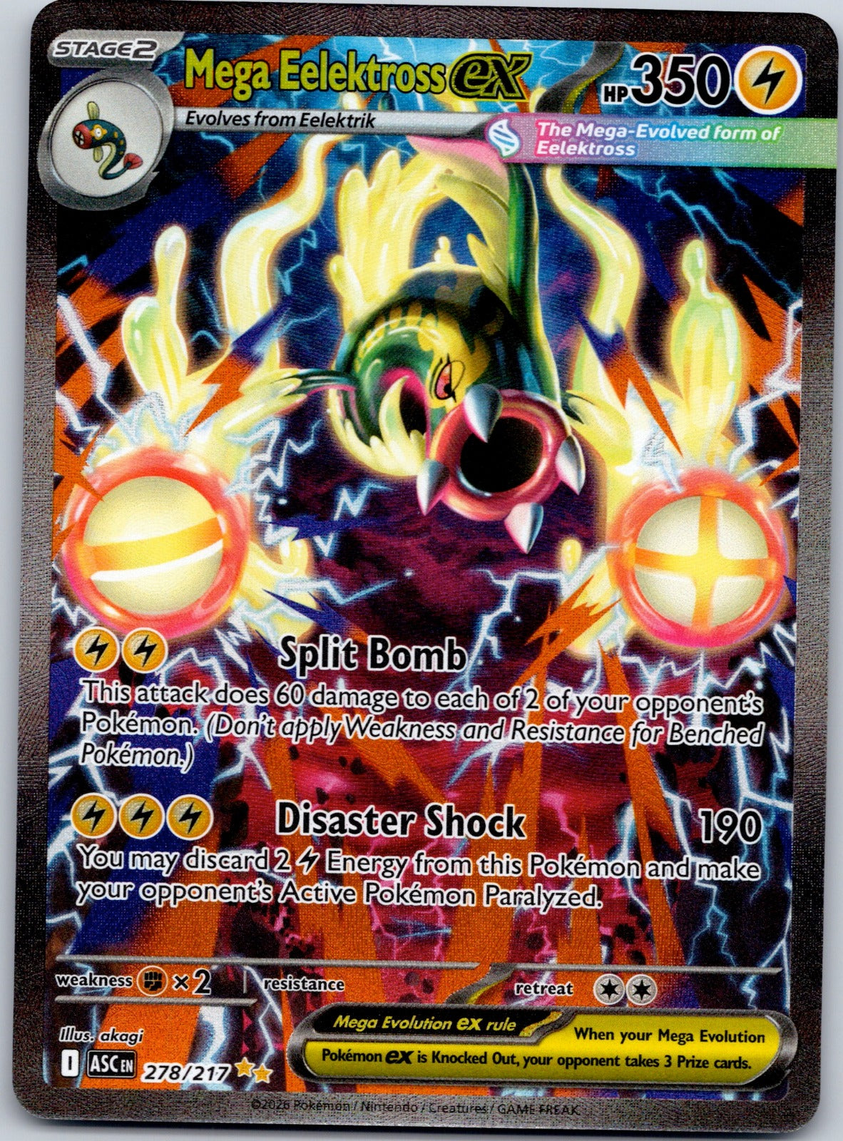 Mega Eelektross ex 278/217 ME: Ascended Heroes (takuyoa)