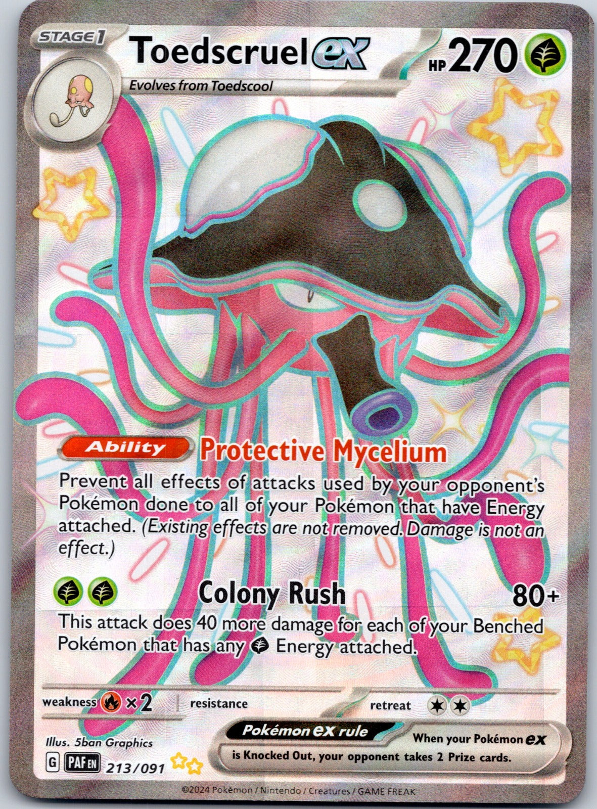 Toedscruel ex 213/091 SV: Paldean Fates (5ban Graphics)