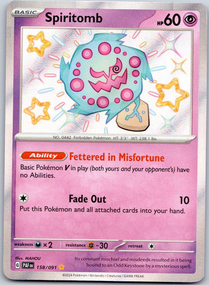 Spiritomb 158/091 SV: Paldean Fates (MAHOU)