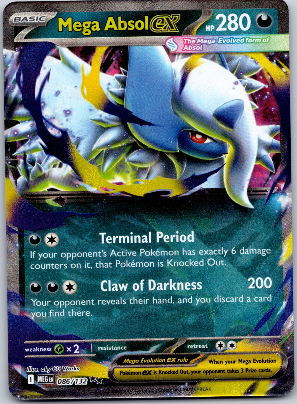 Mega Absol ex - 086/132 ME01: Mega Evolution (aky CG Works)