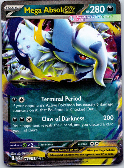 Mega Absol ex - 086/132 ME01: Mega Evolution (aky CG Works)