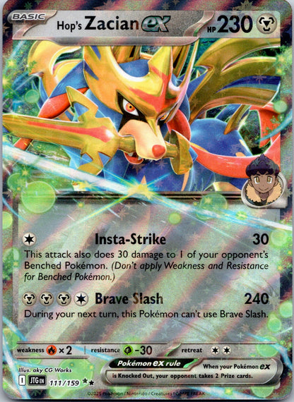 Hop's Zacian ex 111/159 SV09: Journey Together (aky CG Works)