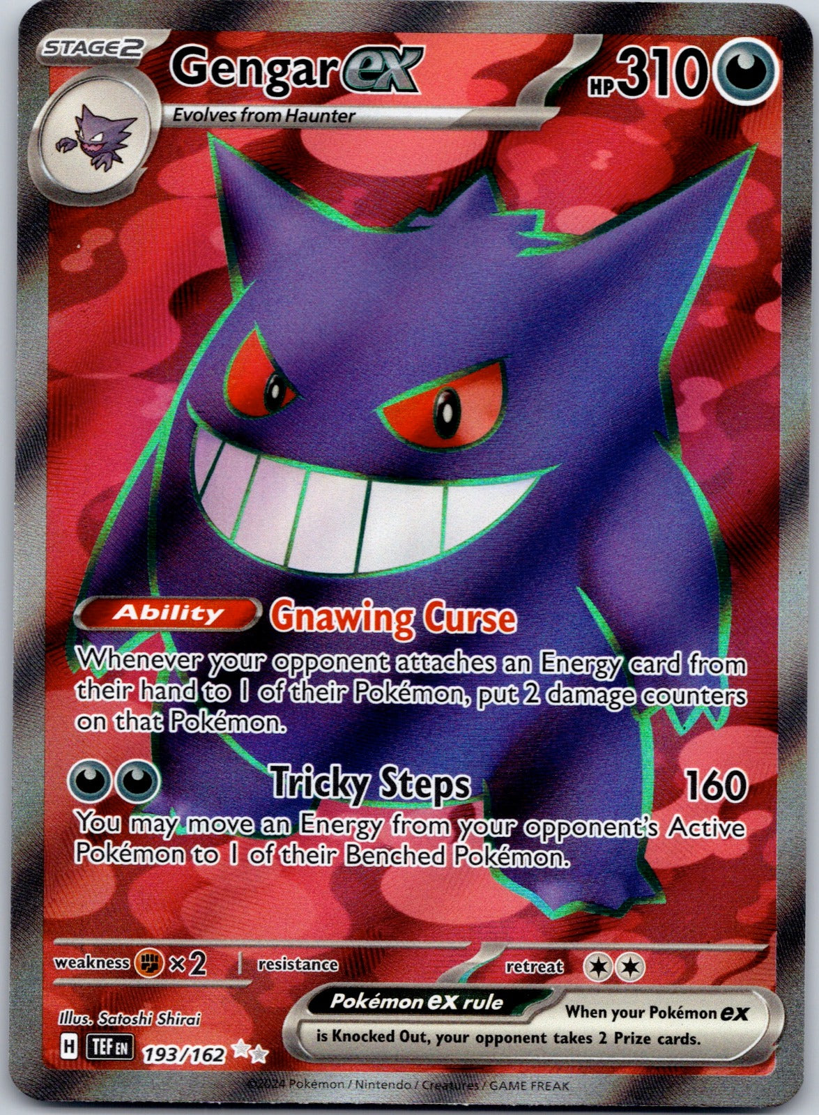 Gengar ex 193/162 SV05: Temporal Forces (Satoshi Shirai)