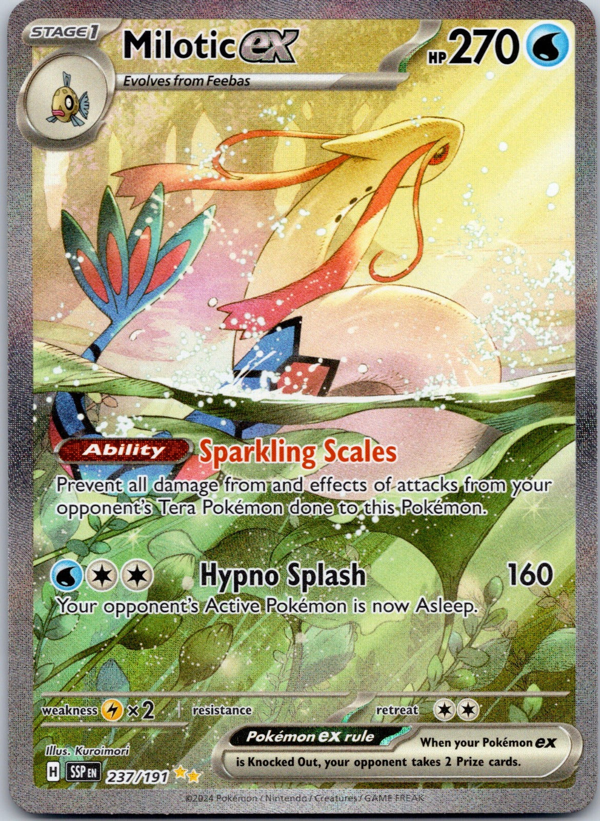 Milotic ex 237/191 SV08: Surging Sparks (Kuroimori)