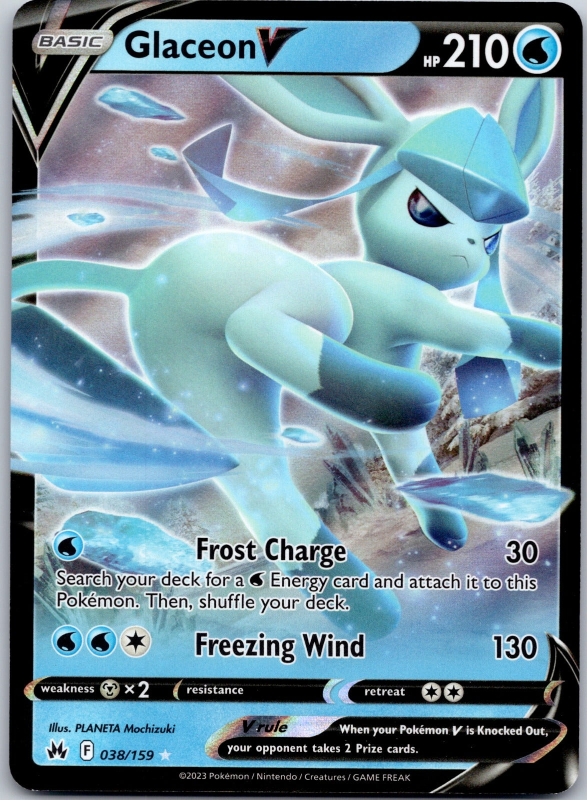 Glaceon V 038/159 SWSH: Crown Zenith (PLANETA Mochizuki)