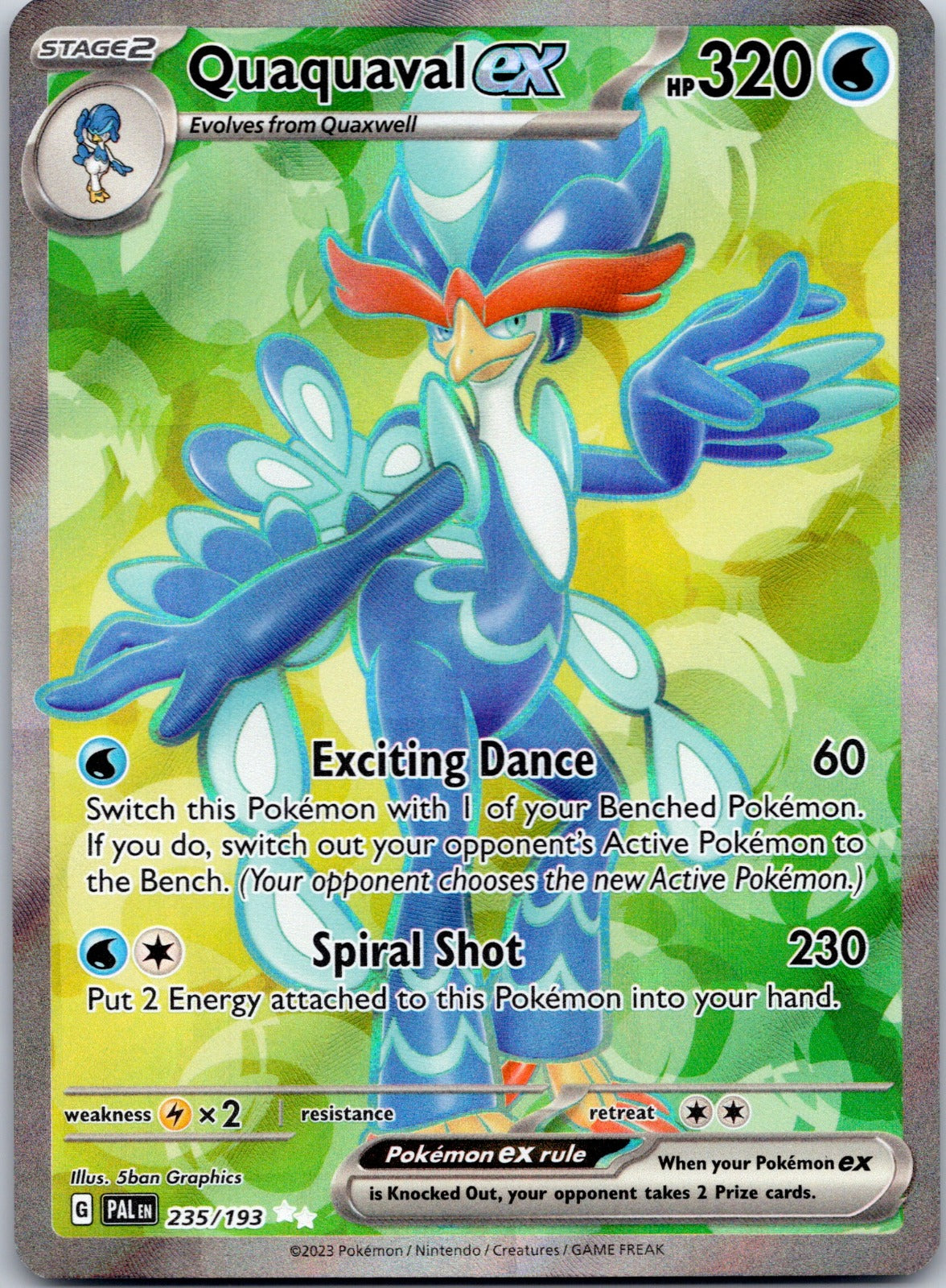 Quaquaval ex 235/193 SV02: Paldea Evolved (5ban Graphics)
