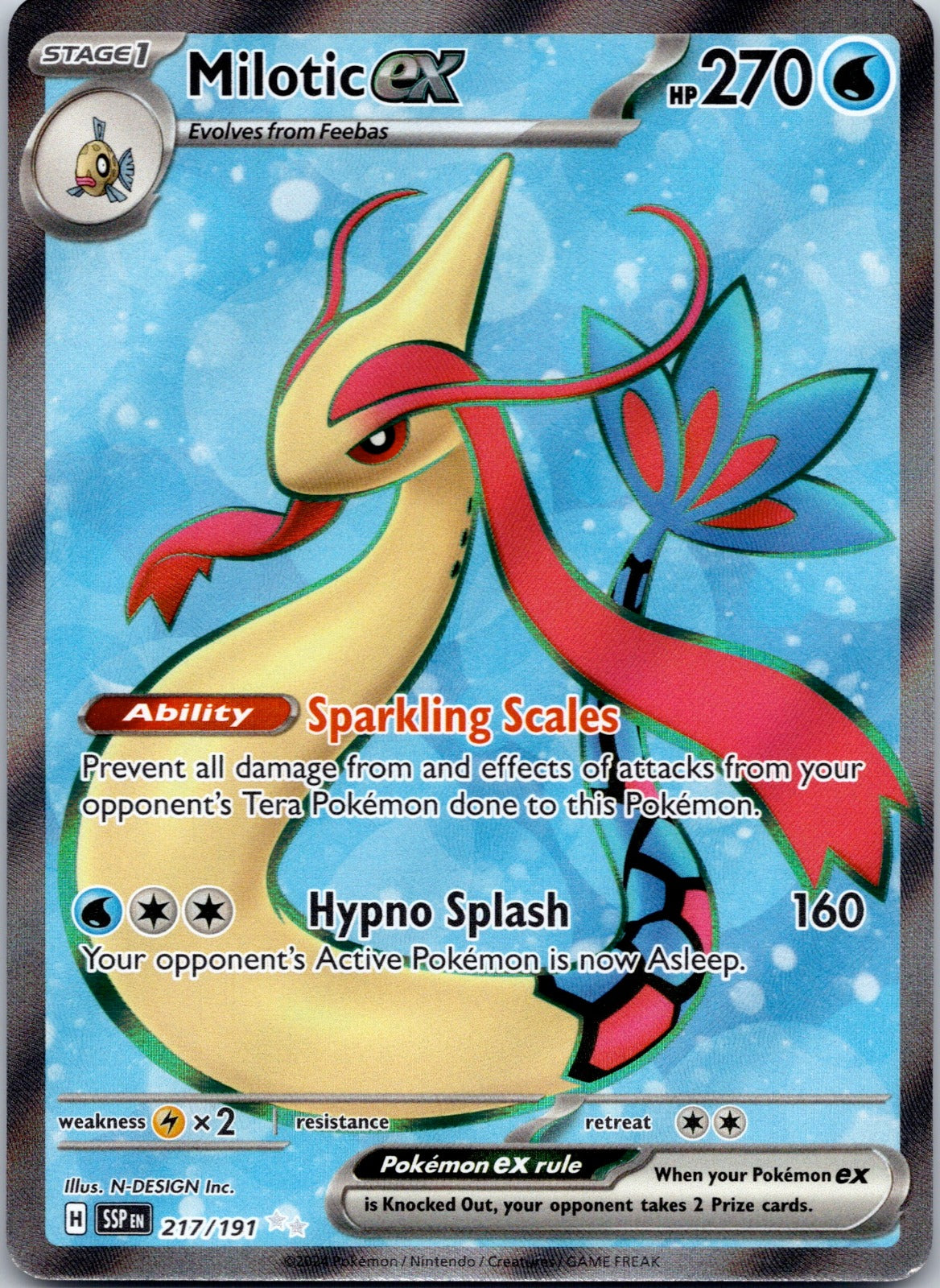 Milotic ex 217/191 SV08: Surging Sparks (N-DESIGN Inc.)