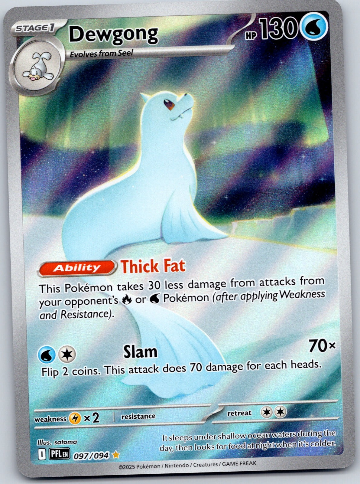 Dewgong 097/094 ME02: Phantasmal Flames (Taira Akitsu)