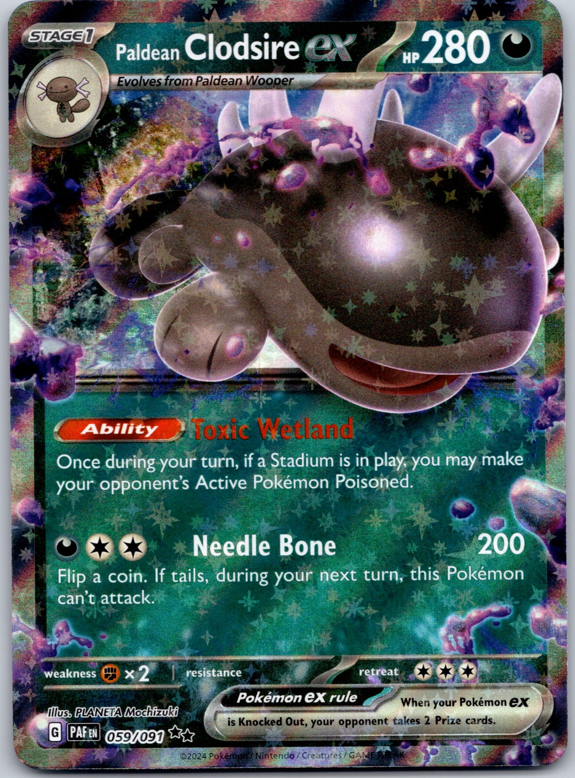 Paldean Clodsire ex 059/091 SV: Paldean Fates (PLANETA Mochizuki)