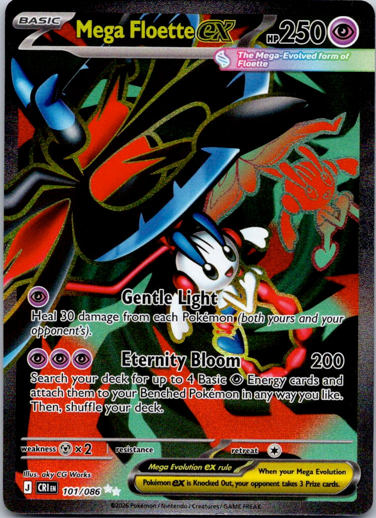 Mega Floette ex - 101/086 ME04: Chaos Rising (aky CG Works)