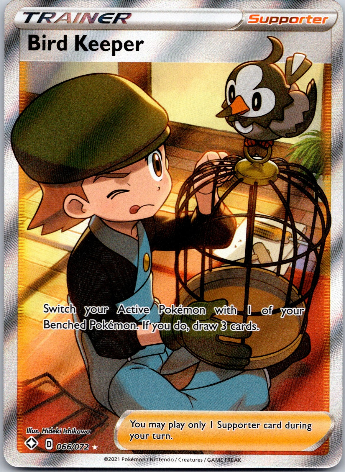 Bird Keeper (Full Art) 066/072 Shining Fates (Hideki Ishikawa)