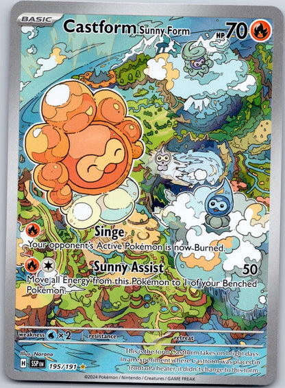Castform Sunny Form 195/191 SV08: Surging Sparks (Narano)