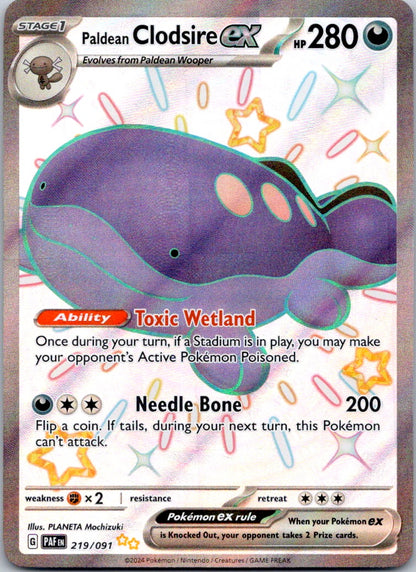 Paldean Clodsire ex 219/091 SV: Paldean Fates (PLANETA Mochizuki)