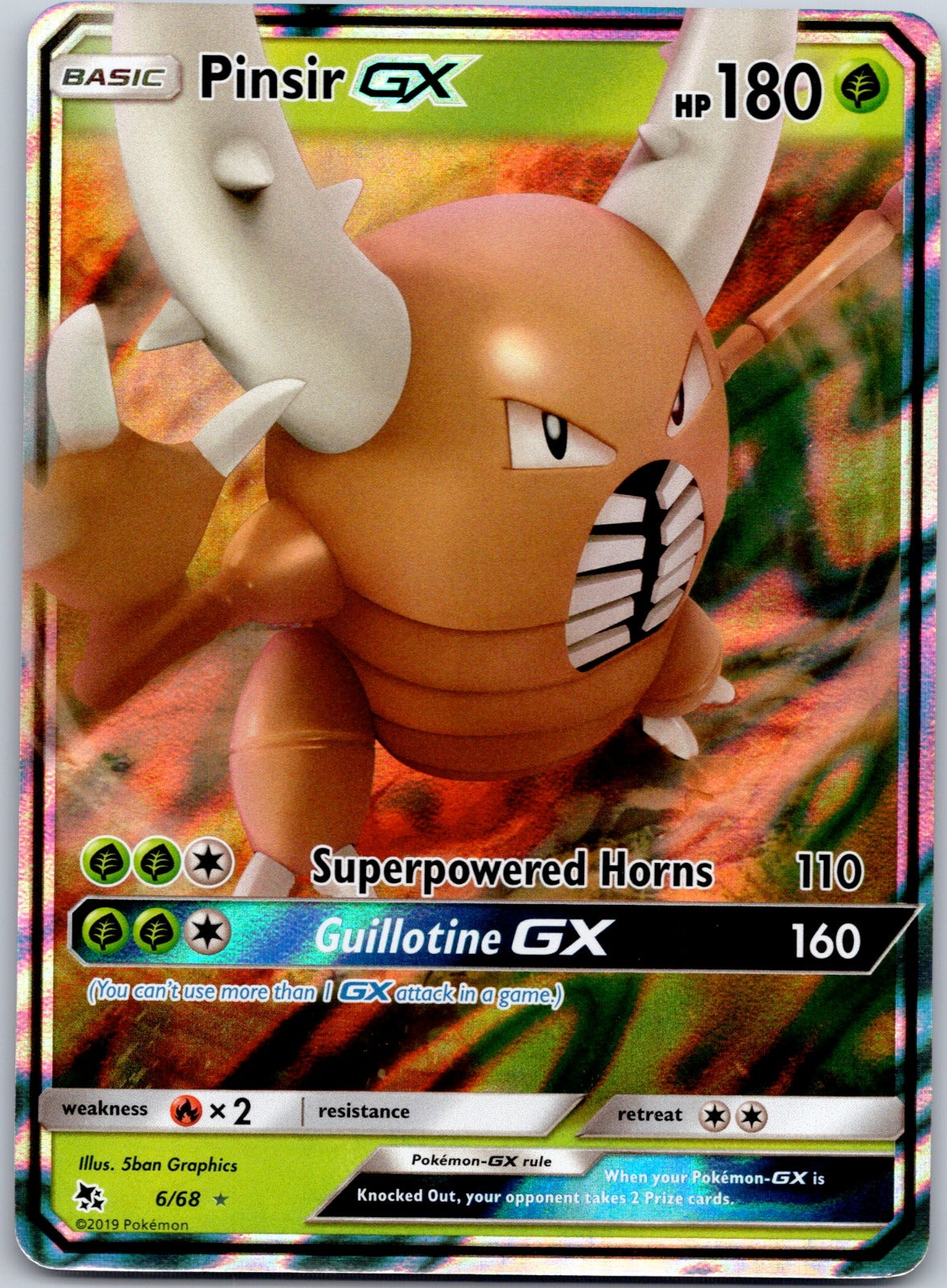 Pinsir GX 6/68 Hidden Fates (5ban Graphics)