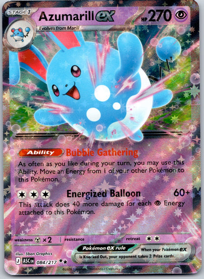 Azumarill ex 084/217 ME: Ascended Heroes (5ban Graphics)