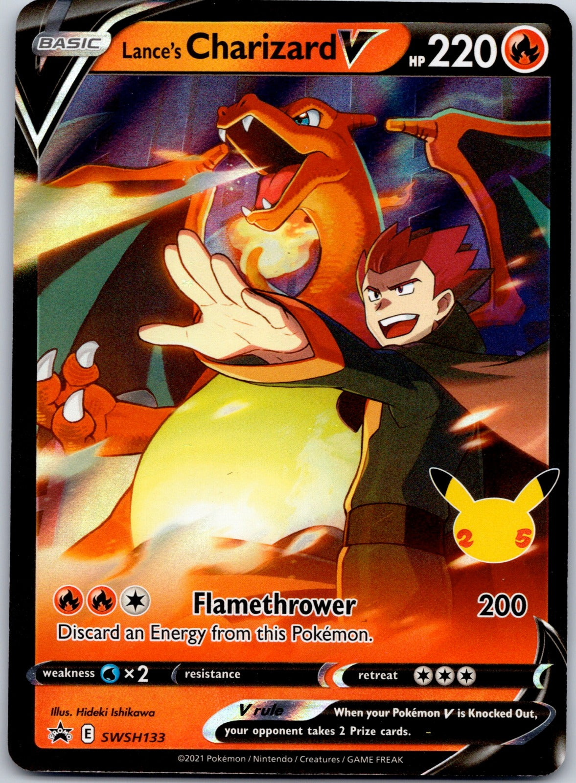 Lance's Charizard V - SWSH133 SWSH: Sword & Shield Promo Cards (Ryota Murayama)