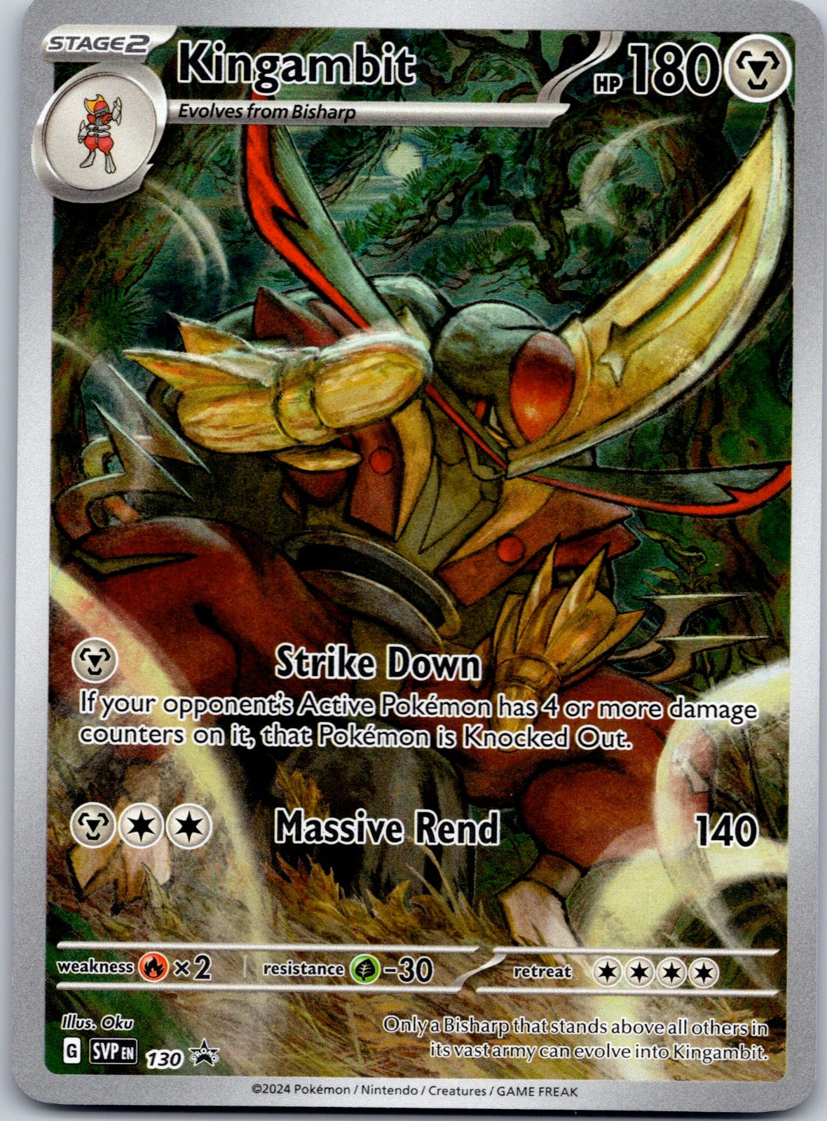 Kingambit 130 SV: Scarlet & Violet Promo Cards (Ryota Murayama)