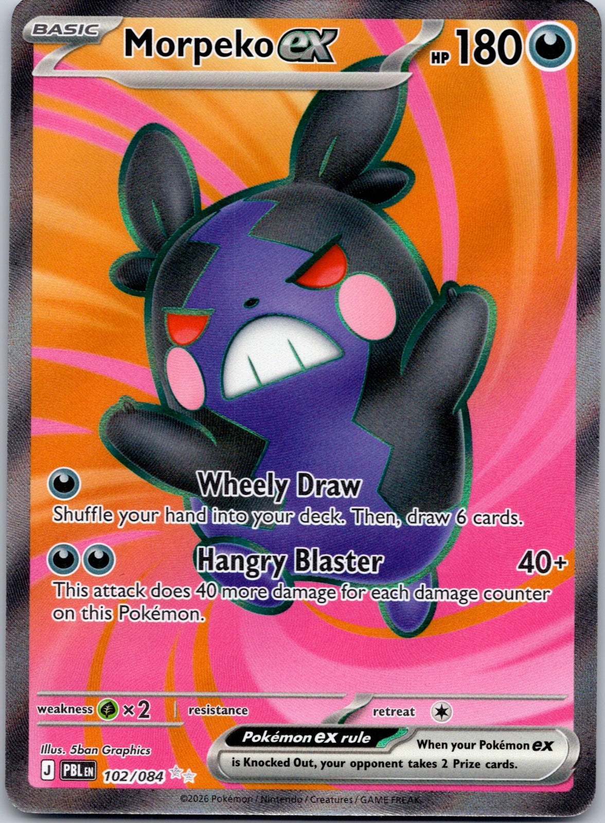 Morpeko ex 102/084 ME05: Pitch Black (5ban Graphics)