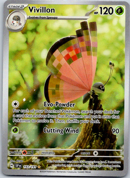Vivillon 193/191 SV08: Surging Sparks (REND)