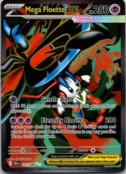 Mega Floette ex 101/086 ME04: Chaos Rising (aky CG Works)