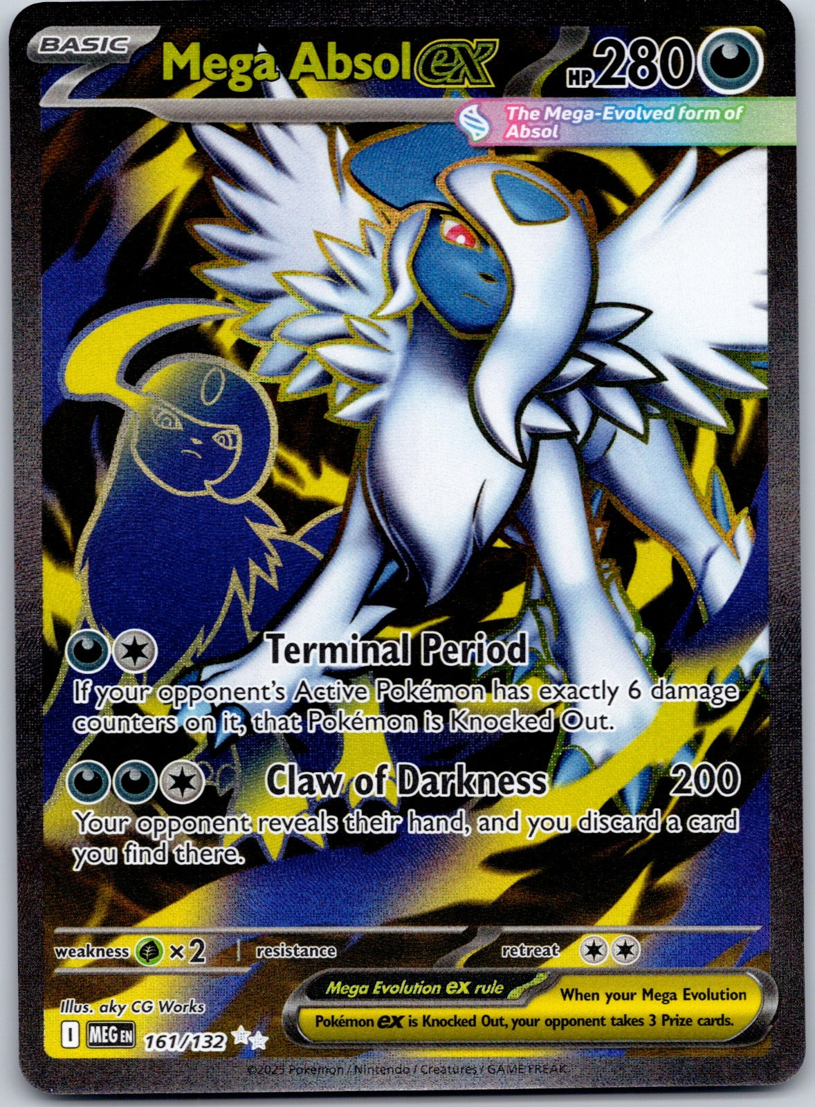 Mega Absol ex 161/132 ME01: Mega Evolution (aky CG Works)